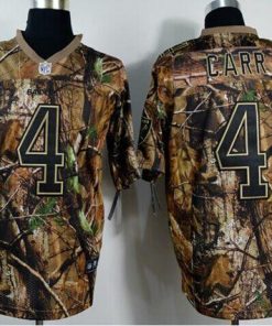 Nike Raiders #4 Derek Carr Camo Men's Stitched NFL Realtree Elite Jersey