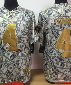 Nike Raiders #4 Derek Carr Dollar Fashion Men's Stitched NFL Elite Jersey