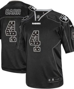 Nike Raiders #4 Derek Carr New Lights Out Black Men's Stitched NFL Elite Jersey