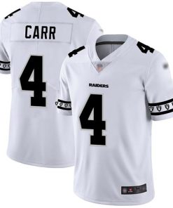 Nike Raiders #4 Derek Carr White Men's Stitched NFL Limited Team Logo Fashion Jersey