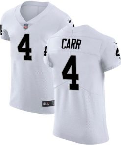 Nike Raiders #4 Derek Carr White Men's Stitched NFL Vapor Untouchable Elite Jersey