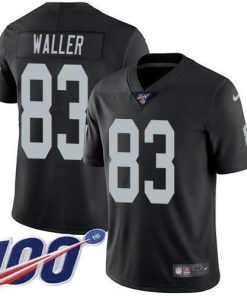 Nike Raiders #83 Darren Waller Black Team Color Men's Stitched NFL 100th Season Vapor Limited Jersey