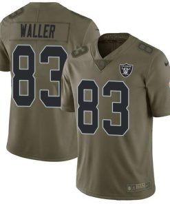 Nike Raiders #83 Darren Waller Olive Men's Stitched NFL Limited 2017 Salute To Service Jersey
