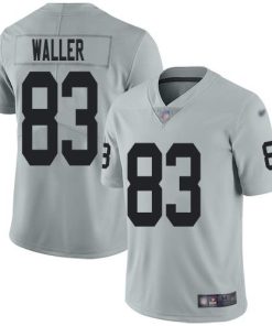 Nike Raiders #83 Darren Waller Silver Men's Stitched NFL Limited Inverted Legend Jersey