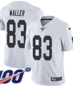 Nike Raiders #83 Darren Waller White Men's Stitched NFL 100th Season Vapor Limited Jersey