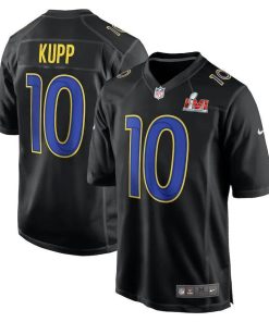 Nike Rams #10 Cooper Kupp Nike Black Men's Super Bowl LVI Bound Game Fashion Jersey