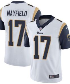 Nike Rams #17 Baker Mayfield White Men's Stitched NFL Vapor Untouchable Limited Jersey