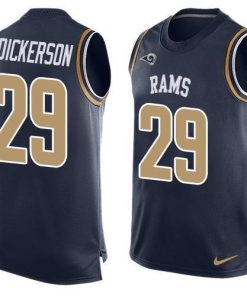 Nike Rams #29 Eric Dickerson Navy Blue Team Color Men's Stitched NFL Limited Tank Top Jersey
