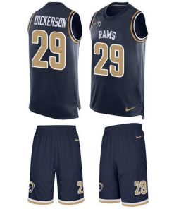 Nike Rams #29 Eric Dickerson Navy Blue Team Color Men's Stitched NFL Limited Tank Top Suit Jersey