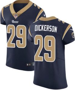 Nike Rams #29 Eric Dickerson Navy Blue Team Color Men's Stitched NFL Vapor Untouchable Elite Jersey