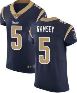 Nike Rams #5 Jalen Ramsey Navy Blue Team Color Men's Stitched NFL Vapor Untouchable Elite Jersey