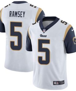 Nike Rams #5 Jalen Ramsey White Men's Stitched NFL Vapor Untouchable Limited Jersey