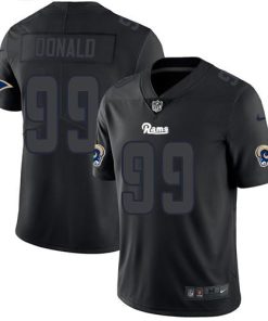 Nike Rams #99 Aaron Donald Black Men's Stitched NFL Limited Rush Impact Jersey