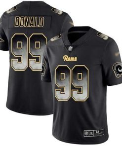 Nike Rams #99 Aaron Donald Black Men's Stitched NFL Vapor Untouchable Limited Smoke Fashion Jersey