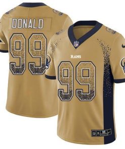 Nike Rams #99 Aaron Donald Gold Men's Stitched NFL Limited Rush Drift Fashion Jersey