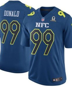 Nike Rams #99 Aaron Donald Navy Men's Stitched NFL Game NFC 2017 Pro Bowl Jersey