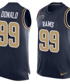 Nike Rams #99 Aaron Donald Navy Blue Team Color Men's Stitched NFL Limited Tank Top Jersey