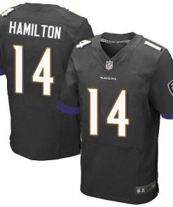Nike Ravens #14 Kyle Hamilton Black Alternate Men's Stitched NFL New Elite Jersey