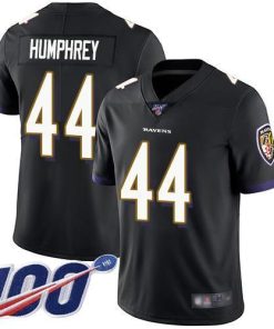 Nike Ravens #44 Marlon Humphrey Black Alternate Men's Stitched NFL 100th Season Vapor Limited Jersey