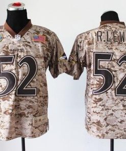 Nike Ravens #52 Ray Lewis Camo Men's Stitched NFL New Elite USMC Jersey
