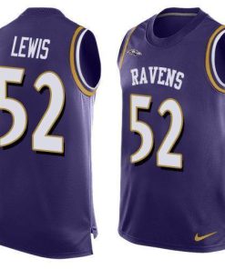 Nike Ravens #52 Ray Lewis Purple Team Color Men's Stitched NFL Limited Tank Top Jersey