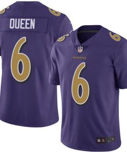 Nike Ravens #6 Patrick Queen Purple Men's Stitched NFL Limited Rush Jersey