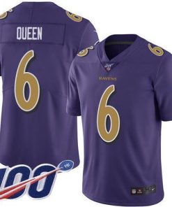 Nike Ravens #6 Patrick Queen Purple Men's Stitched NFL Limited Rush 100th Season Jersey
