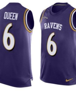 Nike Ravens #6 Patrick Queen Purple Team Color Men's Stitched NFL Limited Tank Top Jersey