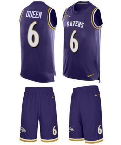 Nike Ravens #6 Patrick Queen Purple Team Color Men's Stitched NFL Limited Tank Top Suit Jersey