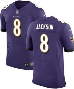 Nike Ravens #8 Lamar Jackson Purple Team Color Men's Stitched NFL Vapor Untouchable Elite Jersey