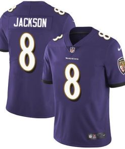 Nike Ravens #8 Lamar Jackson Purple Team Color Men's Stitched NFL Vapor Untouchable Limited Jersey