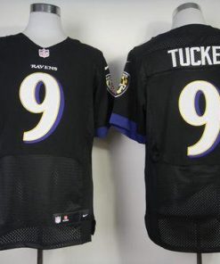 Nike Ravens #9 Justin Tucker Black Alternate Men's Stitched NFL New Elite Jersey