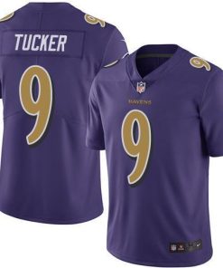 Nike Ravens #9 Justin Tucker Purple Men's Stitched NFL Limited Rush Jersey