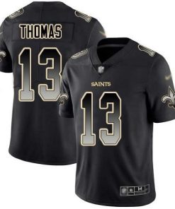 Nike Saints #13 Michael Thomas Black Men's Stitched NFL Vapor Untouchable Limited Smoke Fashion Jersey