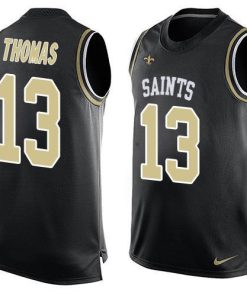 Nike Saints #13 Michael Thomas Black Team Color Men's Stitched NFL Limited Tank Top Jersey