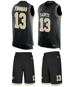 Nike Saints #13 Michael Thomas Black Team Color Men's Stitched NFL Limited Tank Top Suit Jersey