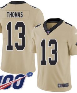 Nike Saints #13 Michael Thomas Gold Men's Stitched NFL Limited Inverted Legend 100th Season Jersey