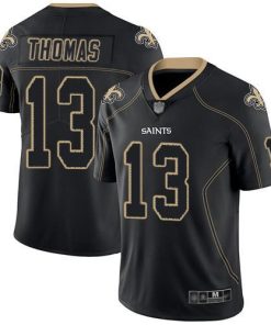 Nike Saints #13 Michael Thomas Lights Out Black Men's Stitched NFL Limited Rush Jersey