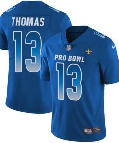 Nike Saints #13 Michael Thomas Royal Men's Stitched NFL Limited NFC 2019 Pro Bowl Jersey