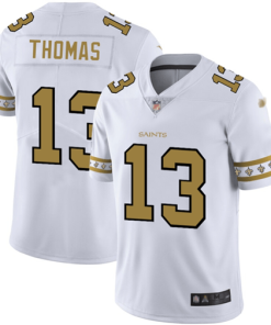 Nike Saints #13 Michael Thomas White Men's Stitched NFL Limited Team Logo Fashion Jersey