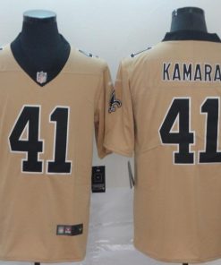 Nike Saints #41 Alvin Kamara Gold Men's Stitched NFL Limited Inverted Legend Jersey