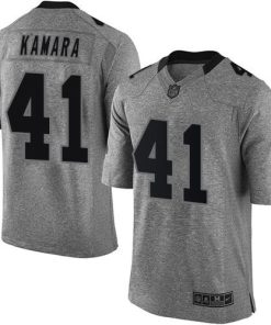 Nike Saints #41 Alvin Kamara Gray Men's Stitched NFL Limited Gridiron Gray Jersey