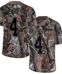 Nike Saints #4 Derek Carr Camo Men's Stitched NFL Limited Rush Realtree Jersey