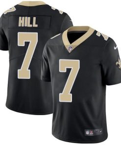 Nike Saints #7 Taysom Hill Black Team Color Men's Stitched NFL Vapor Untouchable Limited Jersey