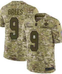 Nike Saints #9 Drew Brees Camo Men's Stitched NFL Limited 2018 Salute To Service Jersey
