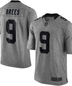 Nike Saints #9 Drew Brees Gray Men's Stitched NFL Limited Gridiron Gray Jersey