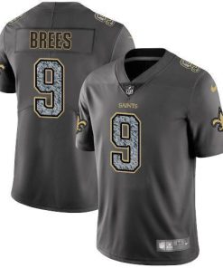 Nike Saints #9 Drew Brees Gray Static Men's Stitched NFL Vapor Untouchable Limited Jersey