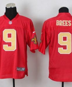 Nike Saints #9 Drew Brees Red Men's Stitched NFL Elite QB Practice Jersey