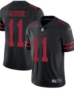 Nike San Francisco 49ers #11 Brandon Aiyuk Black Alternate Men's Stitched NFL Vapor Untouchable Limited Jersey Men's