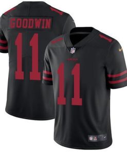 Nike San Francisco 49ers #11 Marquise Goodwin Black Alternate Men's Stitched NFL Vapor Untouchable Limited Jersey Men's